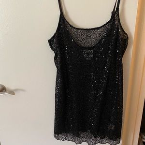 Free People Sequin Mini Dress/ Long Tank